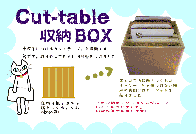 カットテーブル収納ボックス